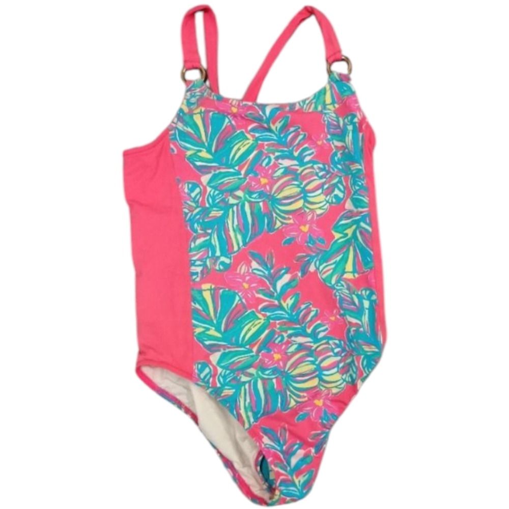 Lilly Pulitzer Kids Bathing Suit One Piece Tropical Kids Swimsuit Beach core
